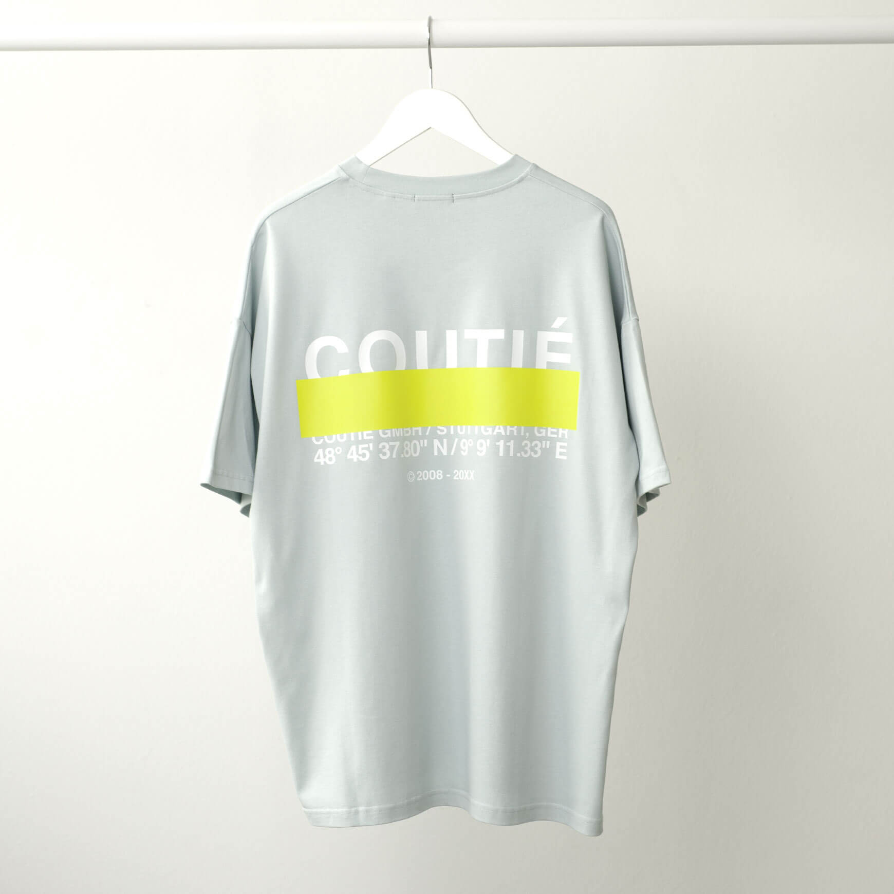 Studio Stripe Logo T-Shirt Baby Blue