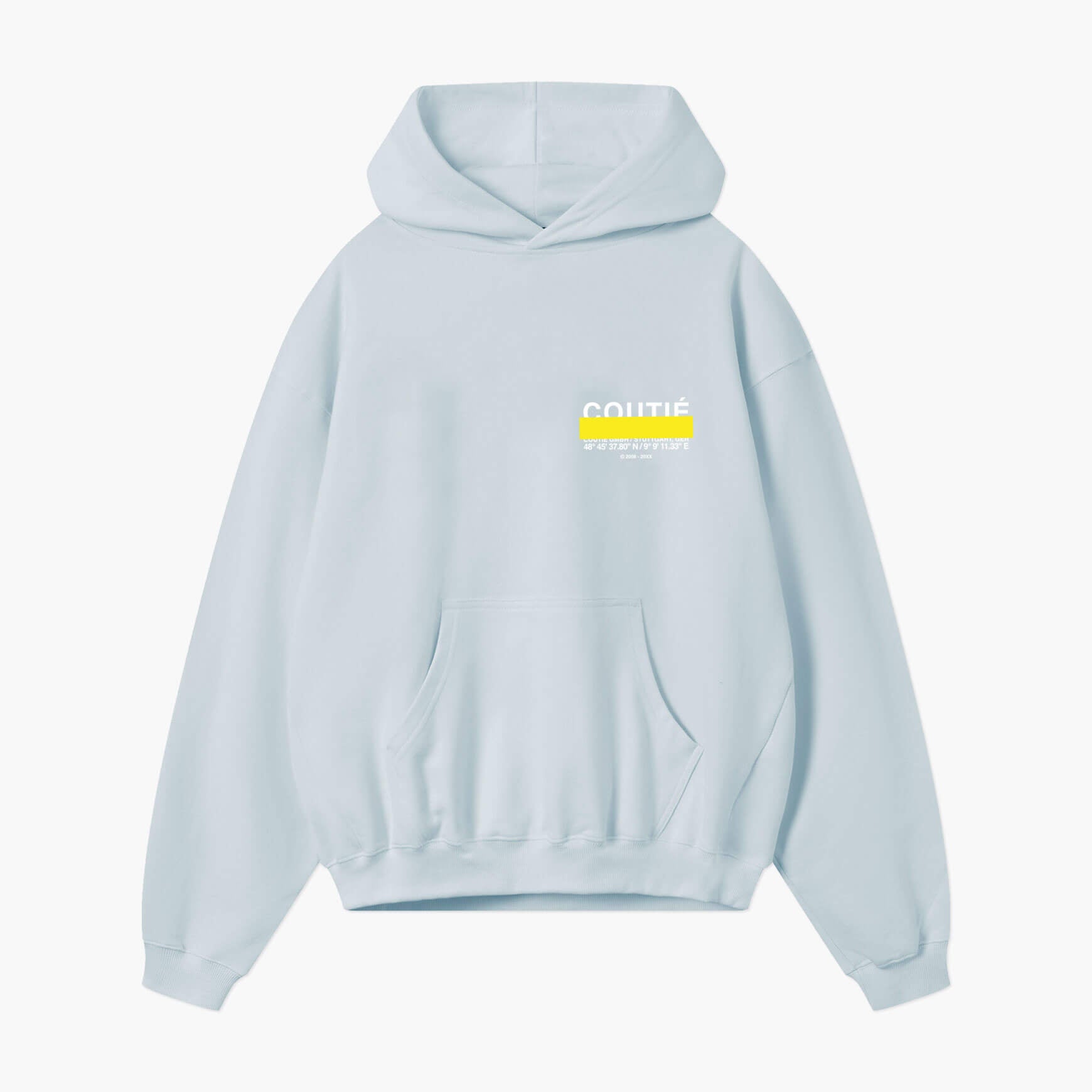 Stripe Logo Hoodie Baby Blue