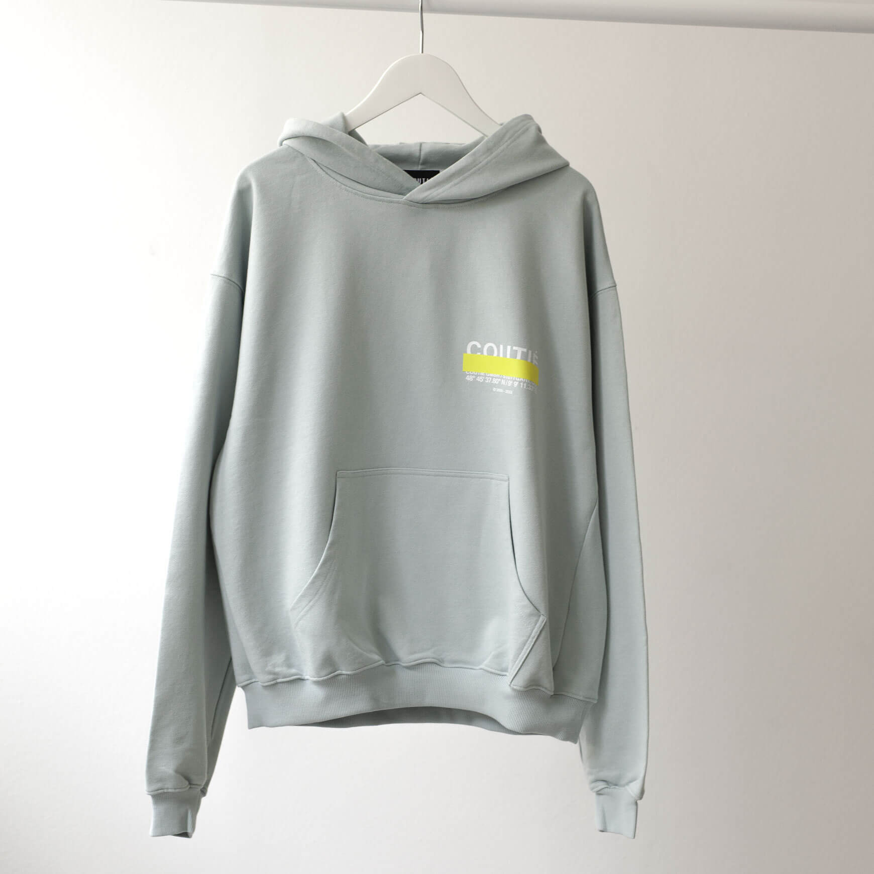 Stripe Logo Hoodie Baby Blue