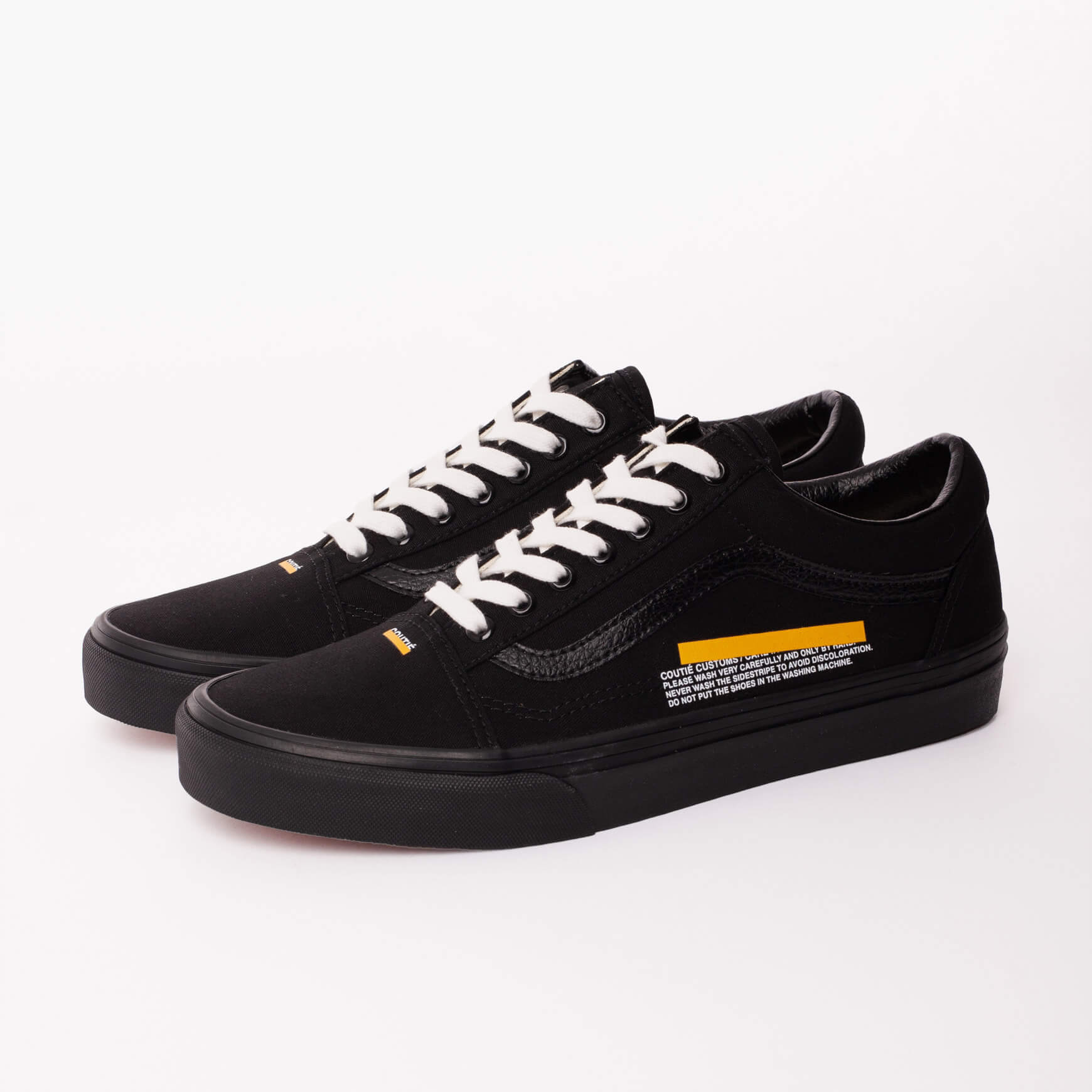 Vans Old Skool "Stripe Logo" Black Custom