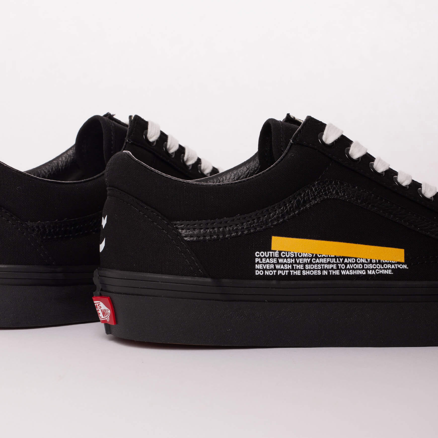 Vans Old Skool "Stripe Logo" Black Custom